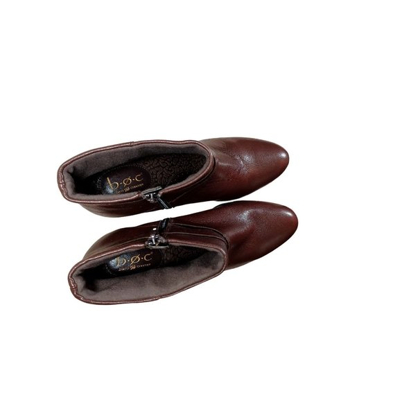 Born of Concept Size 10M Leather Brown Zipper Women's Booties - Picture 6 of 6